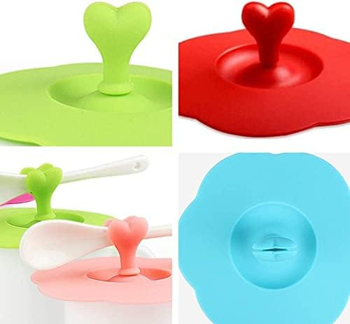 6 Fundas De Vidrio De Silicona Para Tazas, Tapas, Reutilizab