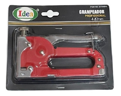 Grampeador Manual Tapeceiro Grampos 4 A 8mm Idea 6493g