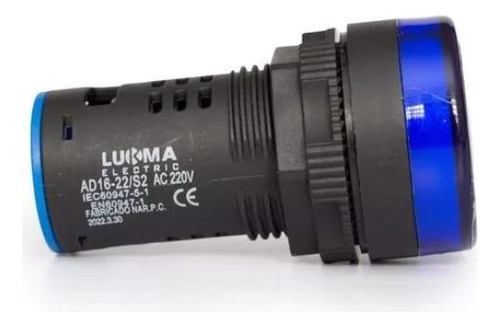 Botão Led Azul 220v Para Quadro