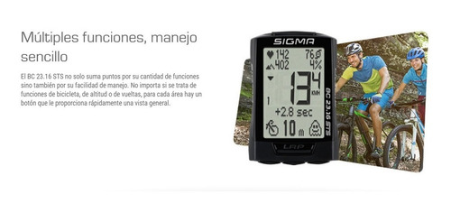 Ciclocomputador Sigma Bc 23.16 Sts Cadencia, Pulsómetro Etc