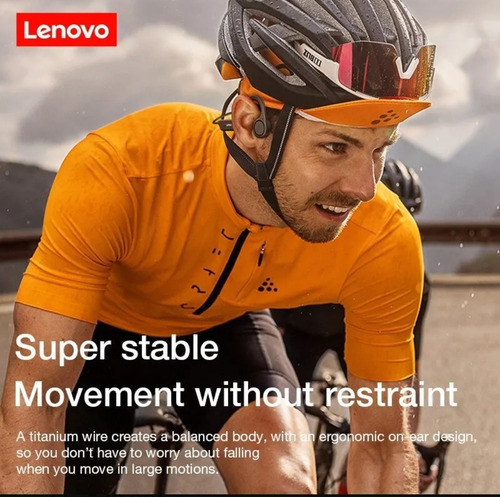 Imagen 6 de 8 de Audífonos Conducción Osea Lenovo X4 Inalámbricos, Bluetooth.