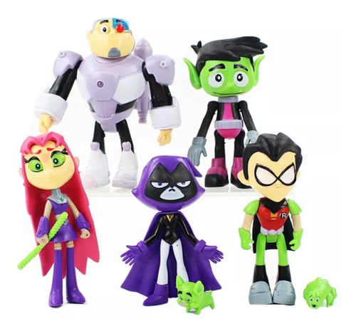 Teen Titans Go! Jovenes Titanes Pack Blister X5 Envio Gratis