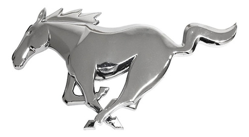 Emblema Mustang Ford Parrilla Caballo Autoadherible Cromado