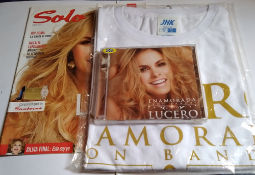 Cd + Dvd Lucero Enamorada Con Banda + Polo + Revista Nuevo