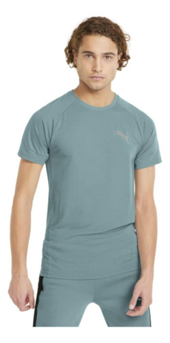 Puma Camiseta Evostripe Para Hombre, Azul Mineral, Grande