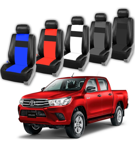 Funda Cuero Ecologico Cub Asientos Toyota Hilux Envío Gratis