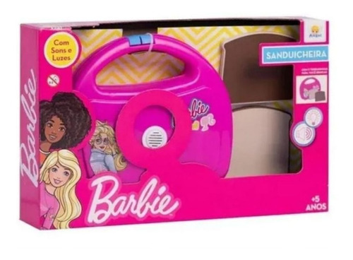 Sanduicheira Infantil Com Luz E Som Barbie 59016 - Angel