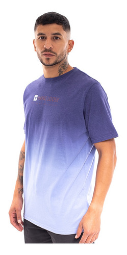 Imagen 3 de 7 de Polera Manga Corta Hombre Hang Loose Gradiente Morado