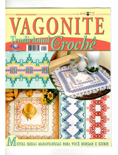 Revista Bordado Vagonite & Crochê Editora Central