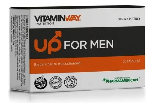 Suplemento Vitaminway Up For Men 30 Capsulas