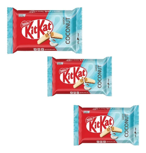 KitKat Coconut Nestlé coconut com sem agregado