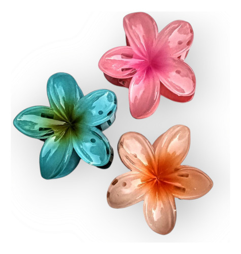 Set X3 Mc'maru Flor Hawaiana - Hebilla Para El Pelo Balis Opción 1