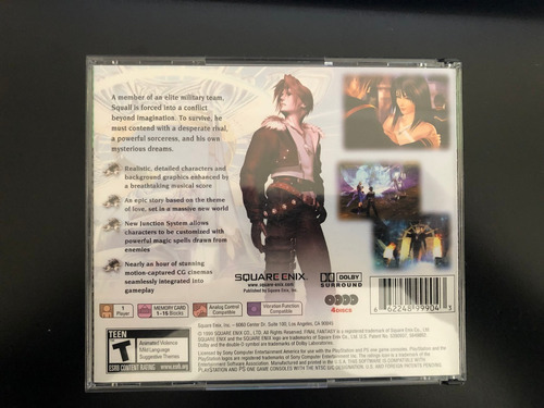 Final Fantasy Viii Para Playstation 1 Em Perfeito Estado