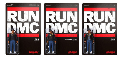 Super 7 - Run Dmc. 3 Pack: Run, Dmc & Jam Master Jay.