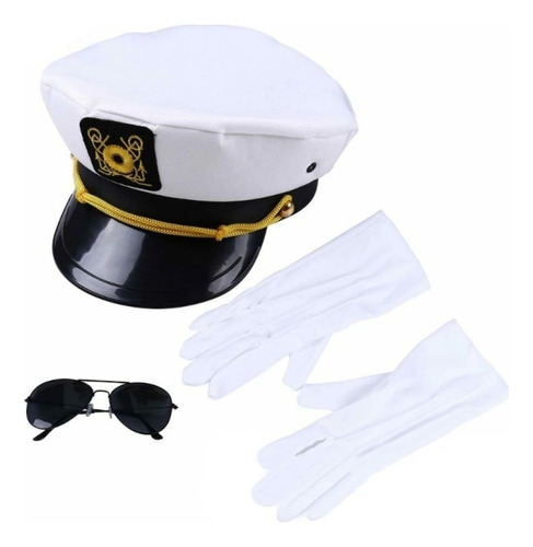 Set Accesorios Capitán Gorro Lentes Guantes Cosplay Ltf Shop