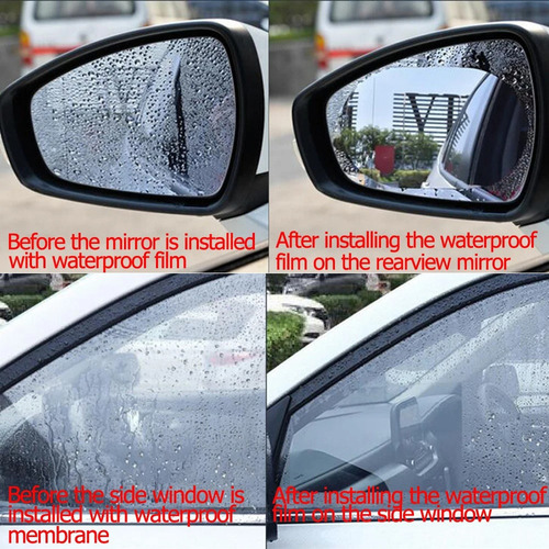 Película Transparente Impermeable Para Coche, Antivaho,2 Uds