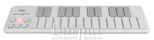 Controlador Midi Usb Korg Nanokey 2 Nanokey2 Blanco