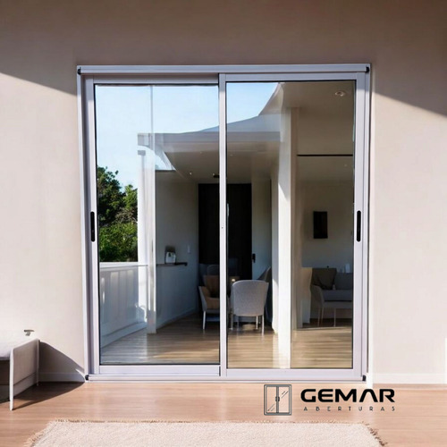 Ventana Puerta Balcon Aluminio Modena Blanco 180x200 Dvh Blanco