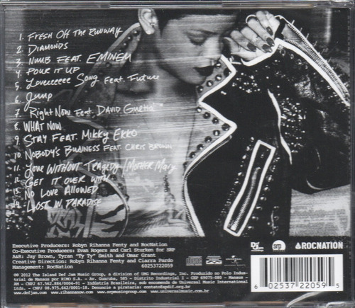 Imagem 2 de 2 de Rihanna Cd Unapologetic Novo Original Lacrado