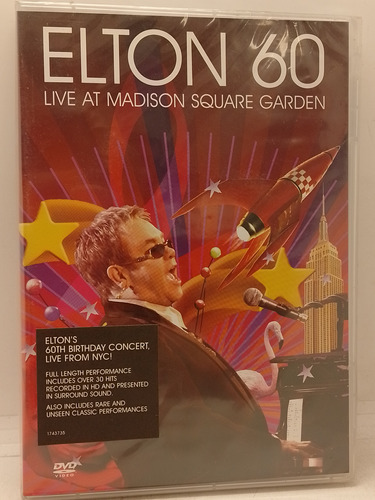 Elton John Live At Madison Square Garden Dvd Nuevo 