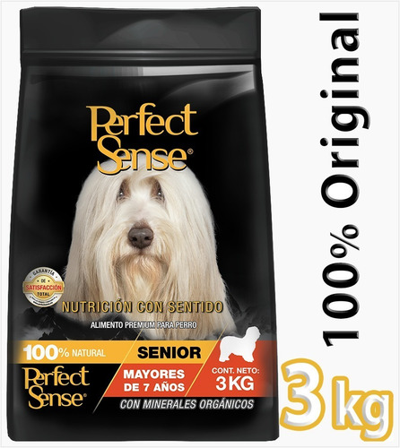 Imagen 2 de 3 de Alimento Perfect Sense Para Perro Senior De Raza Grande En Bolsa De 3kg