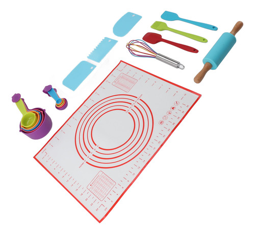Set De Hornear Para Niños, Silicona Antiadherente, 19 Piezas
