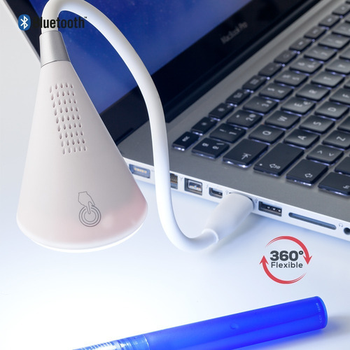 Lámpara Flexible Usb Computador Lectura + Parlante Bluetooth