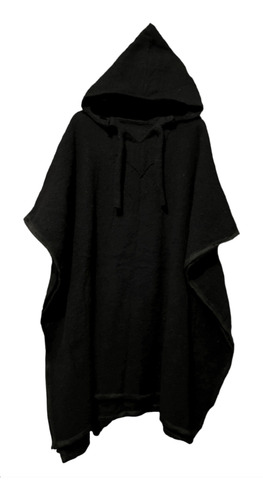 Dos Jorongos Color Negro Con Gorro Afelpados Gavan, Poncho