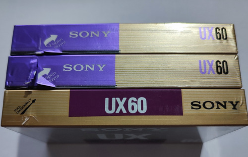Lote De Cassettes Sony Ux60 Cromo Nuevos Sellados