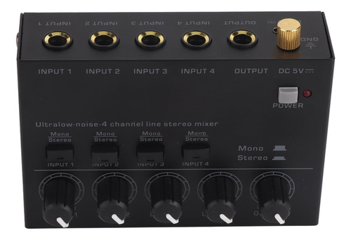 Amplificador De Auriculares De Estudio De 4 Canales, Mezclad