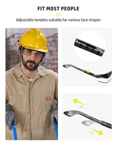 2 Pack De Gafas De Seguridad, Antivaho, Resistentes Ray...
