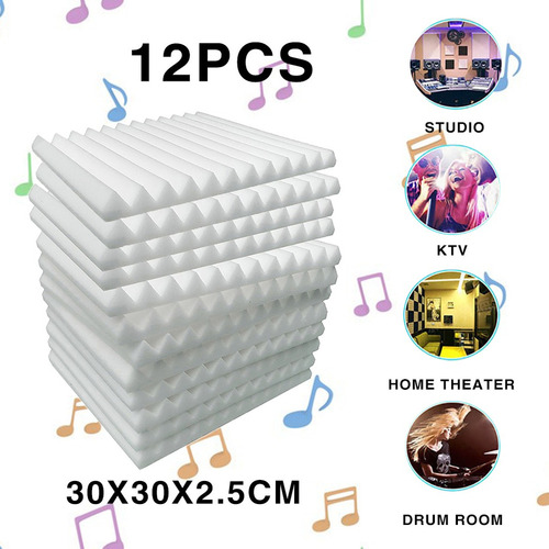 Nuevo 2x Pacote De 12 Painéis De Espuma Acústica Para,