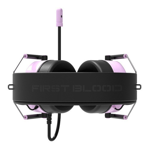 Imagen 2 de 8 de Headset Gamer 7.1 Usb Rgb - Ajazz Ah10 Morado