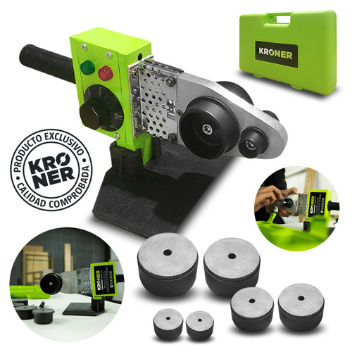 Termofusora Kroner 1000 W Premium ( Maletin + 6 Boquillas )