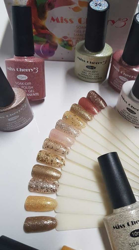 Imagen 3 de 8 de Gel Uv/led Miss Cherry Gama S 10ml Gel Semipermanente C/12pz