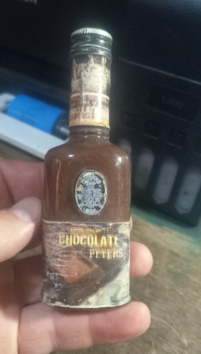 Botellita Antigua Miniatura Licor Crema Chocolate Peters 50c