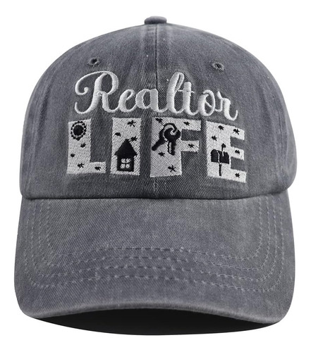 Sombrero Realtor Life Para Hombres Y Mujeres, Gorra De Béisb