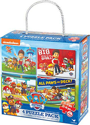 Cardinal Industries Paw Patrol Pack De 4 Rompecabezas