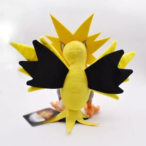 Zapdos Pelúcia Pokémon Elétrico Lendário 27cm Pronta Entrega