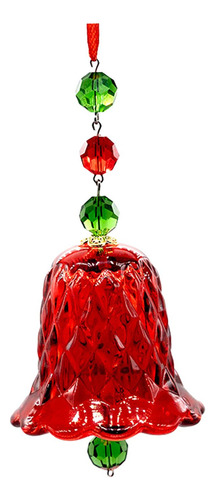 Decoración De Árbol De Navidad, Colgante De Cristal Rojo