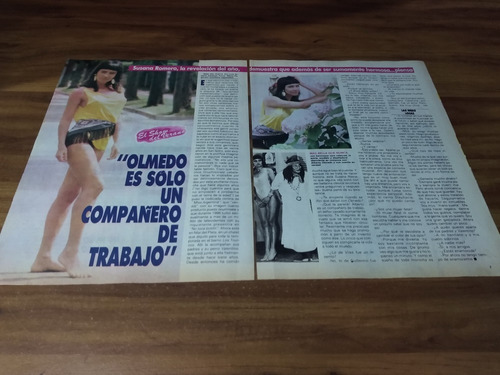 (ak455) Susana Romero * Clippings Revista 2 Pgs * 1987