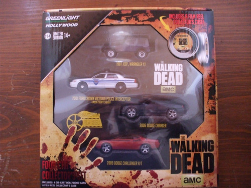 Greenlight Hollywood 4-car Collector Set The Walking Dead