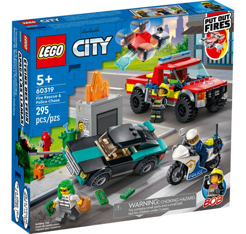 Lego City Rescate De Bomberos Y Persecucion Policial 60319