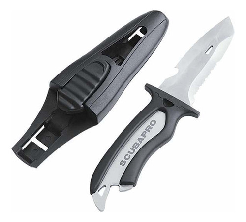 Scubapro Mako - Cuchillo De Buceo De Acero Inoxidable Con Ho