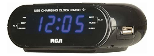 Rca Radio Reloj Despertador Dual Con Cargador Usb