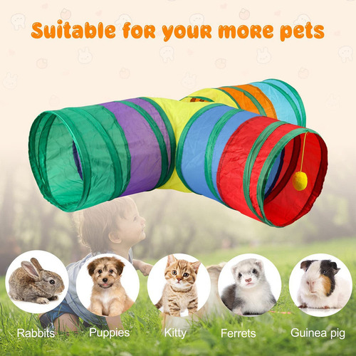 Túneles Y Tubos En Forma De Conejo Plegables De 3 Vías Para