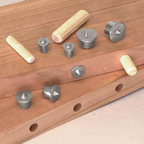 Juego De 8 Puntas De Madera Con Clavija Central De 6 Mm A 13