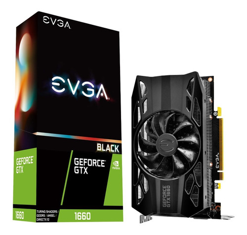 Placa De Video Evga Geforce Gtx 1660 Black Gaming 6gb -