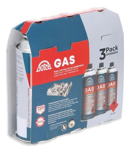 Pack De Gas Doite 227 Grs, 3 Un