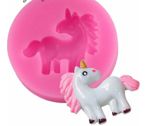 Molde Silicon Unicornio Cuerpo Completo Mini 2.8 X 2.9 Cm